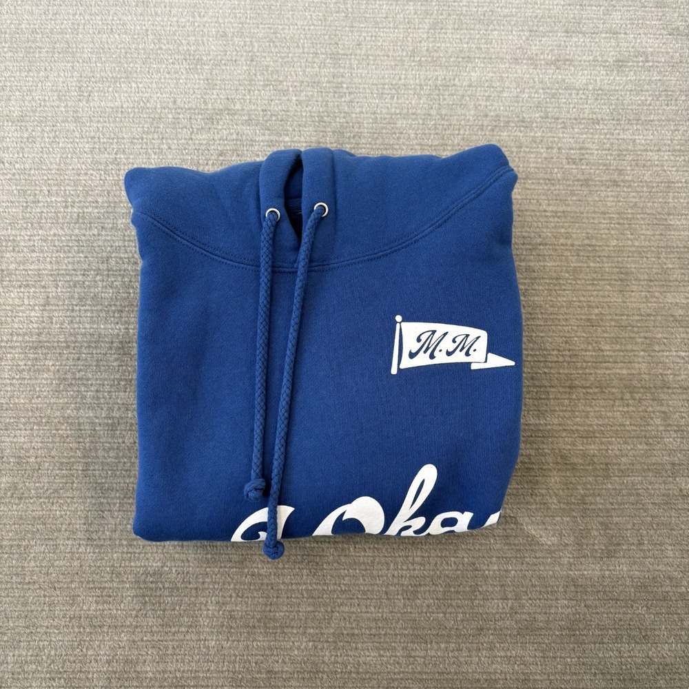 Megan Moroney Hoodie Unisex Large Blue Am I Okay? Pullover Graphic Sweatshirt - Picture 7 of 8